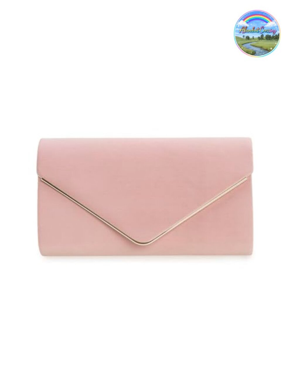Faux Suede Evening Clutch with Detachable Chain Strap for Wedding Prom
